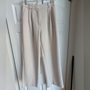 Abercrombie & Fitch Cream Wide Leg Pants